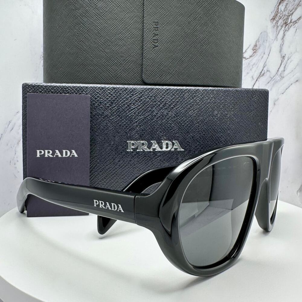 Prada Black Oversized Cat-Eye Sunglasses